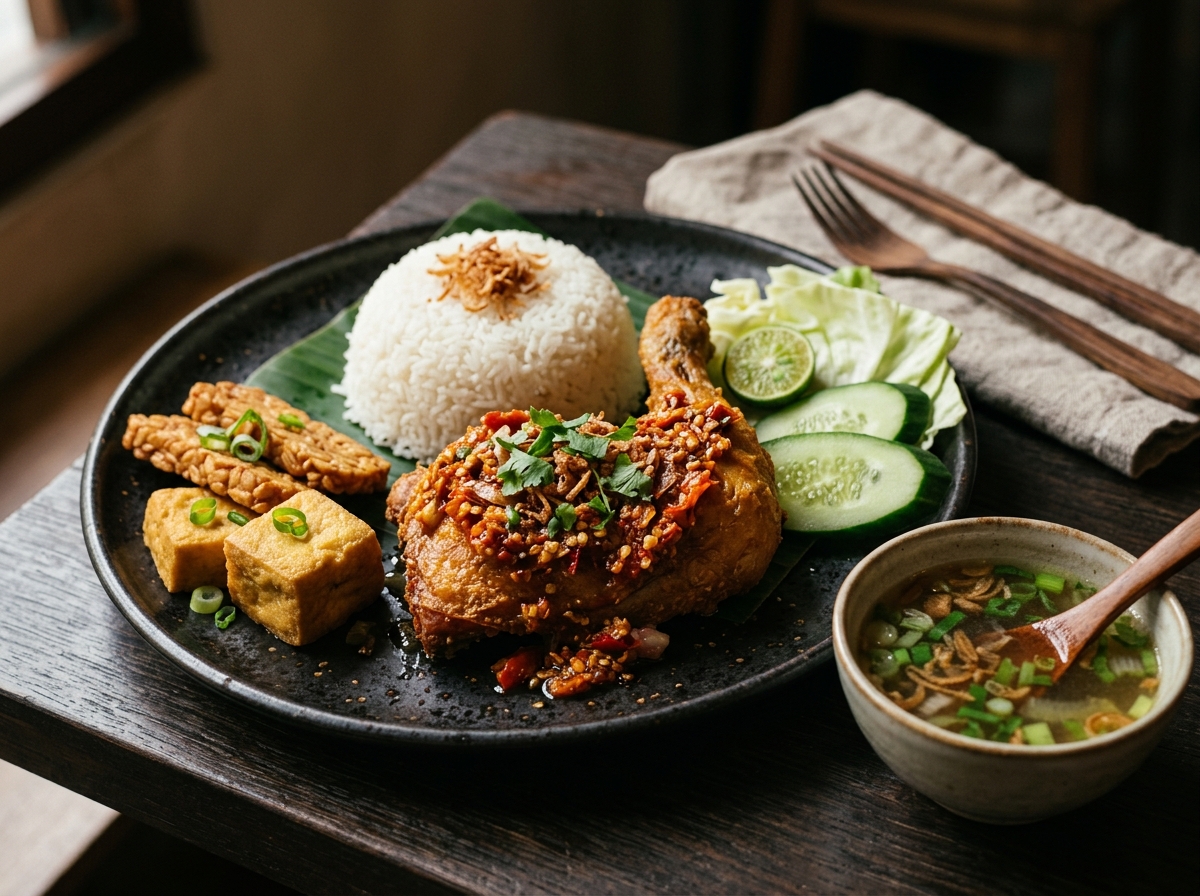 Set Nasi Ayam Gepuk Original